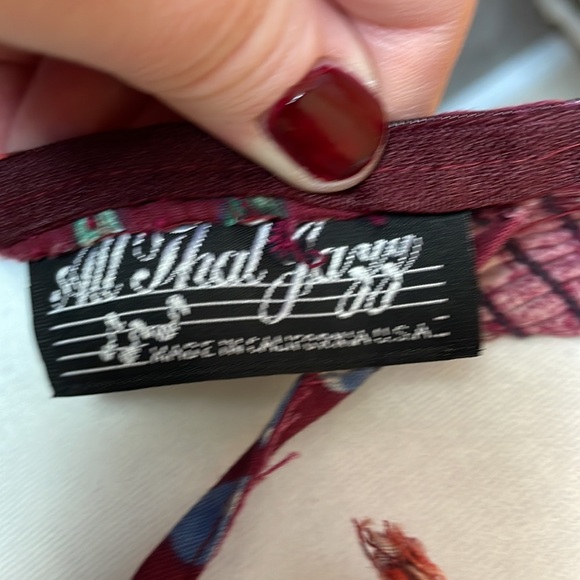 Vintage 80’s multi colored floral print halter neck dress w/sweetheart neckline - Picture 9 of 14